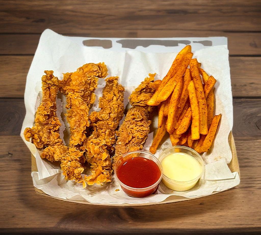 Chicken Strips (4pc) w/ Fries